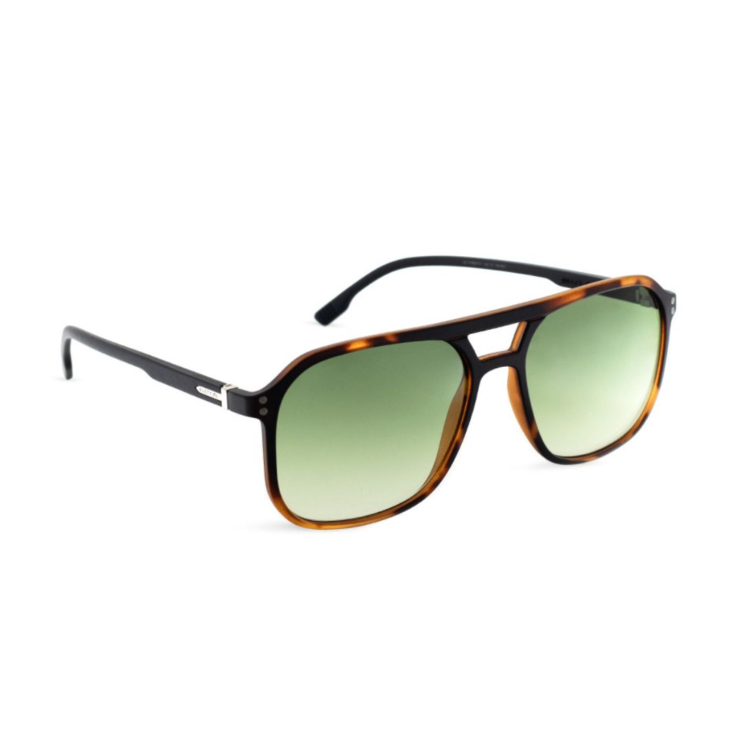 ANT BRUICE MDEMI HD GG47 PERFIL. Frente: Estructura de diseño aviador/piloto con detalles metálicos. Armazón: Fabricado en Metal y Acetato. Patillas: De material Acetato con el logo de la marca. Lentes: Lentes Polarizadas con protección UV 400. Modelo de Color: Marrón Carey (Demi) en el armazón, con terminación brillo o mate (según la versión exacta). Lentes Color: Verde Degradé (Green Degrade).