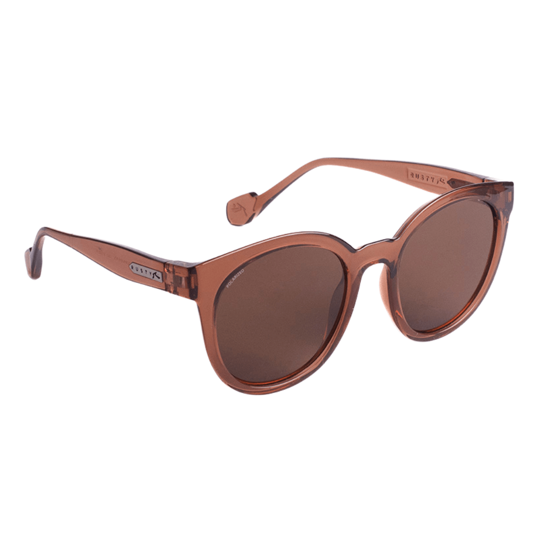 RUSTY Etiquet marron translucido lente sepia perfil RUSTY Etiquet marrón