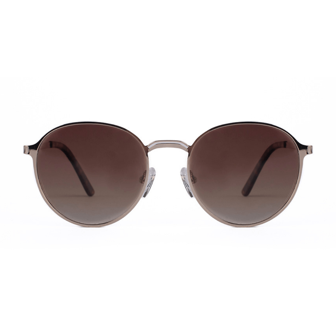 RUSTY Paley metal dorado lente sepia frente RUSTY Paley metal dorado