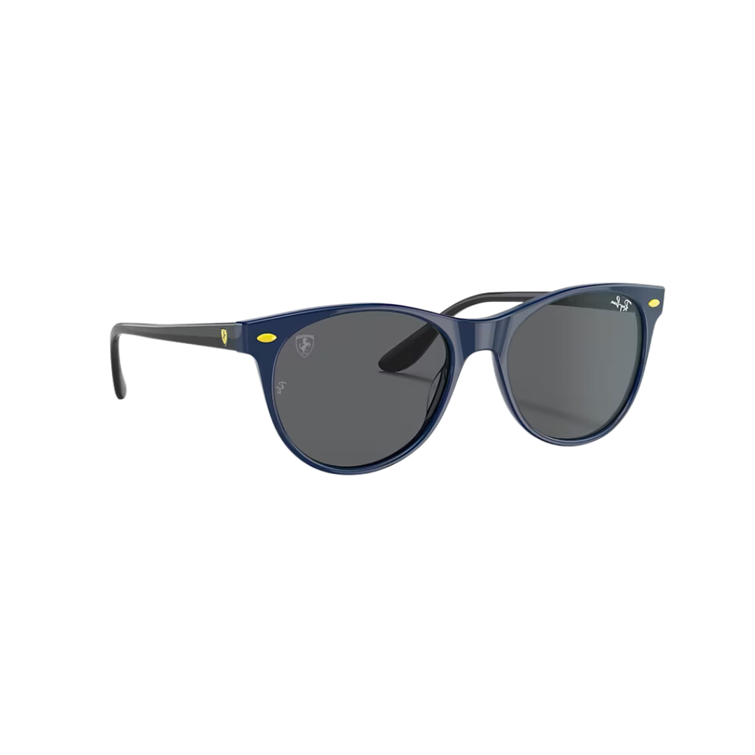 FERRARI RAY BAN ORB2202M azul lente gris perfil FERRARI RAY BAN ORB2202M azul