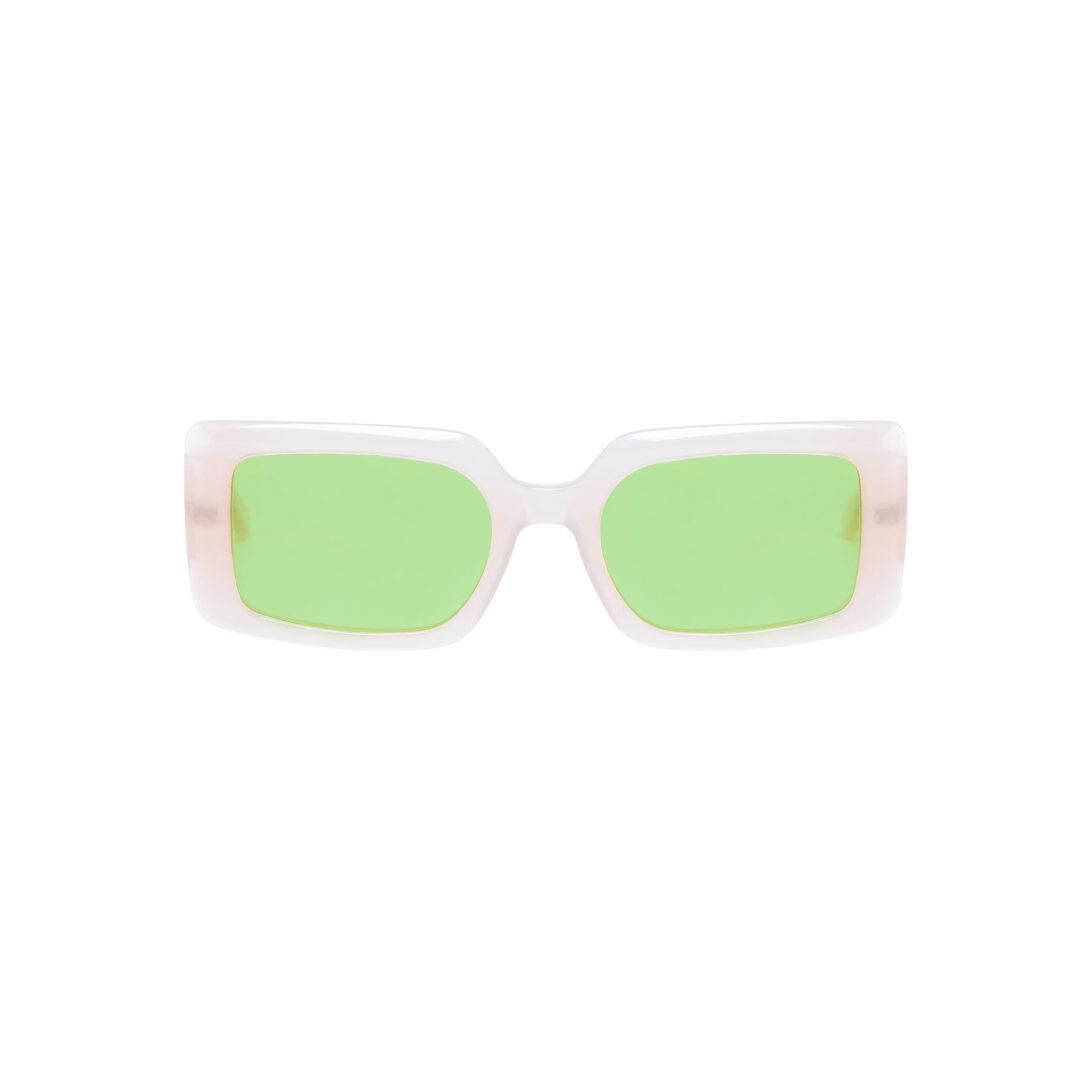 HARDEM Tribeca blanco lente verde frente HARDEM Tribeca blanco