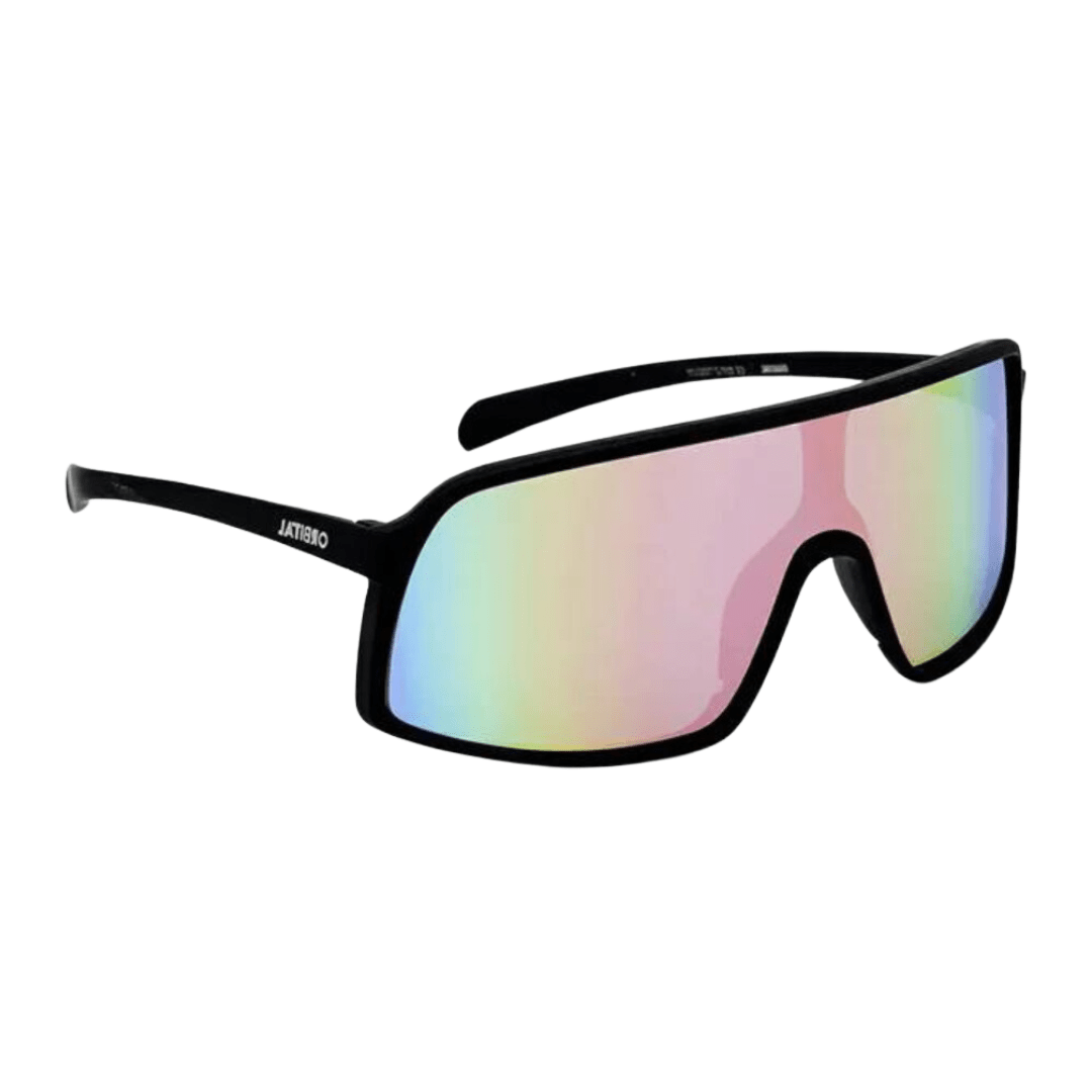 ORBITAL Zero negro mate lente espejado tornasol perfil ORBITAL Zero negro