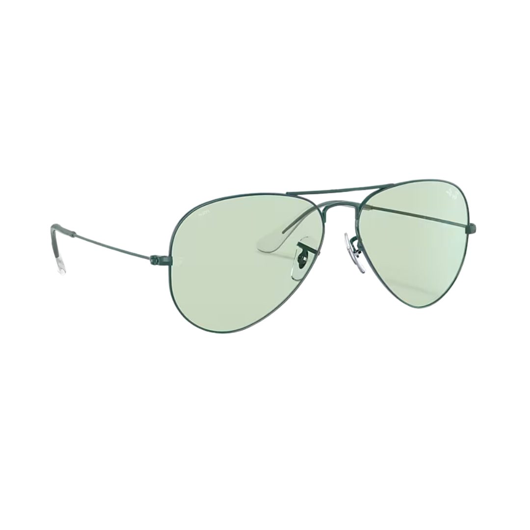 RAY BAN 3025 AVIATOR LARGE METAL 9225T1 verde lente fotocromatica PERFIL RAY BAN 3025 AVIATOR LARGE verde