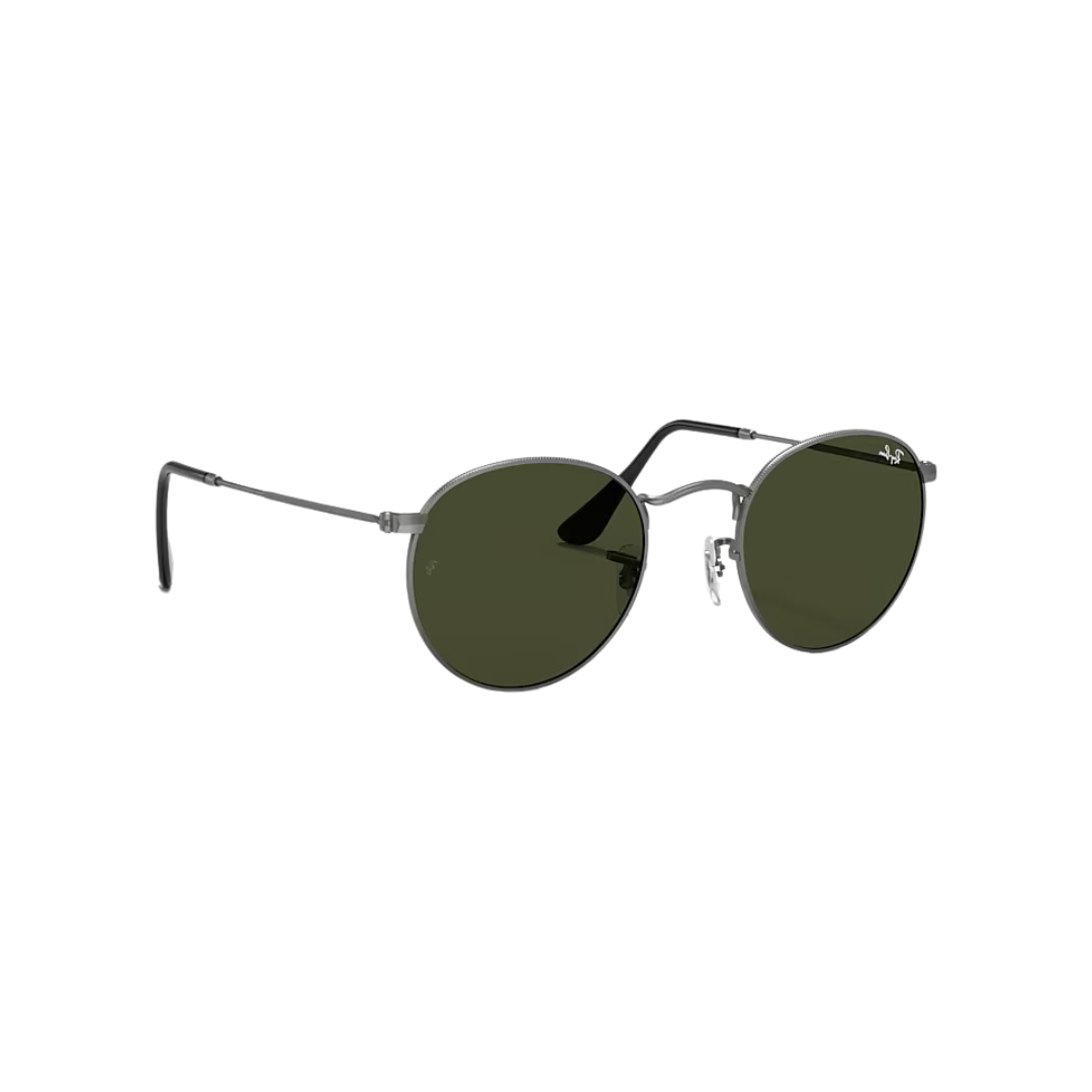 RAY BAN 3447L ROUND METAL 029 gris lente gris verde PERFIL RAY BAN 3447L ROUND METAL 029 gris