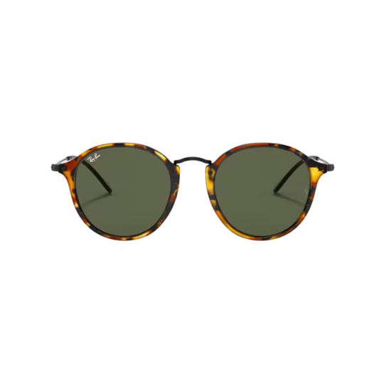 RAY BAN Round spoted carey