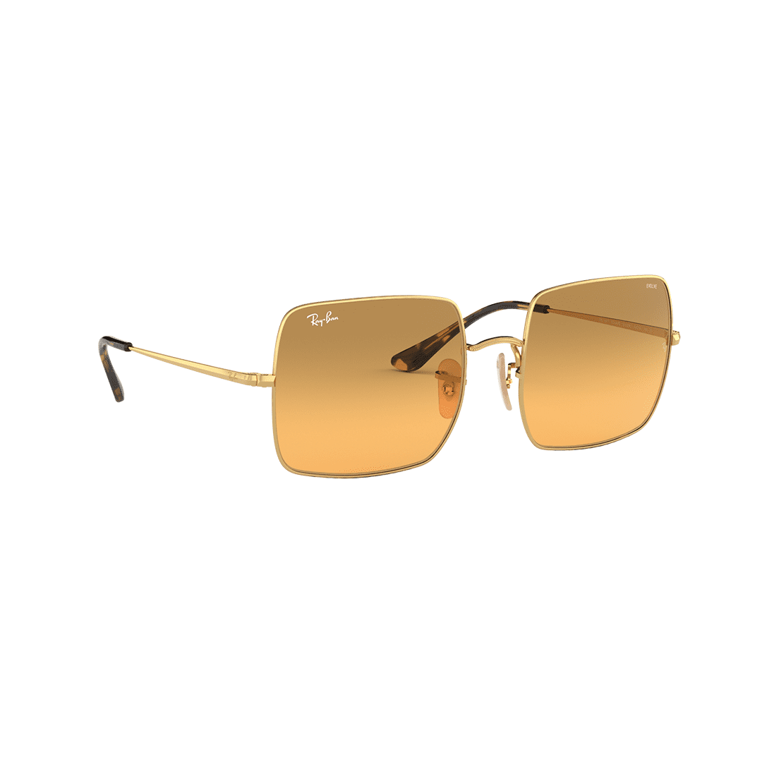 RAY BAN SQUARE EVOLVE 1971 9150AC 2F DORADO LENTE SEPIA DEGRADE PERFIL ANTEOJO DE SOL RAY-BAN MODELO 0RB1971 SQUARE EVOLVE 9150AC 2F ARMAZON COLOR DORADO CON LENTE MARRON DEGRADE