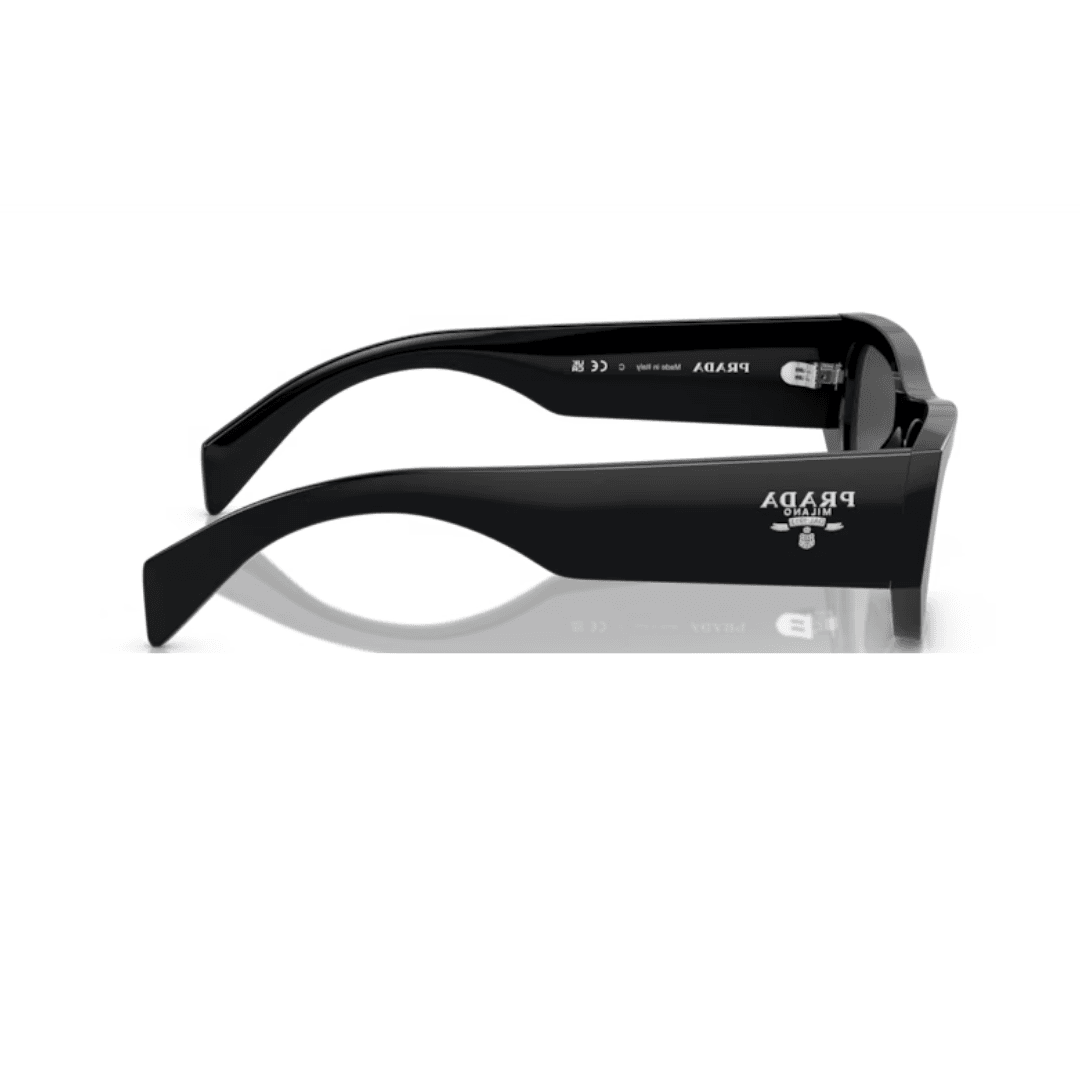 PRADA A01S 16K0 negro lente gris perfil PRADA A01S 16K0 negro