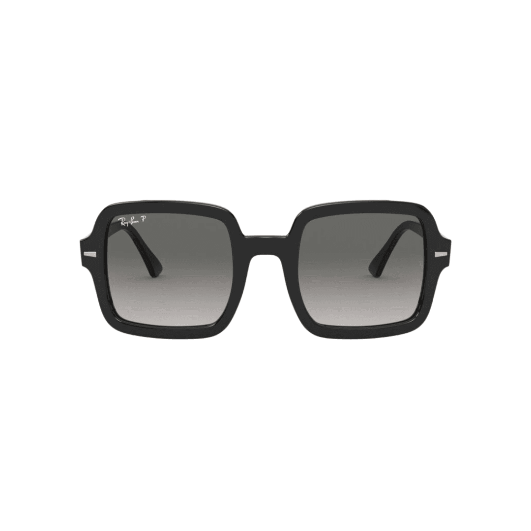 anteojo de sol RAY-BAN modelo 0rb188 armazon color negro brillo con cristales en color gris oscuro degradé