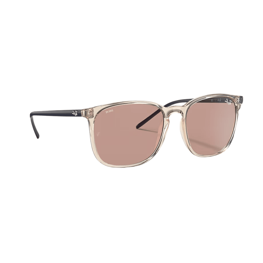 RAY BAN 4387 rosa lente fotocromatico perfil RAY BAN 4387 rosa