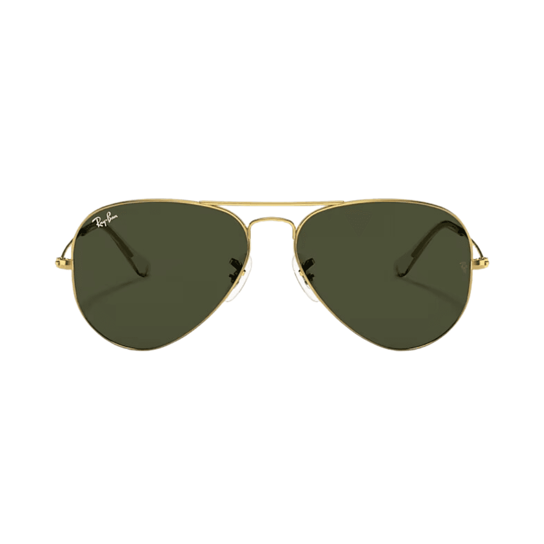 ANTEOJO DE SOL RAY BAN MODELO 0RB3025L Aviator classic ARMAZON dorado LENTE VERDE G-15 COMPACTO