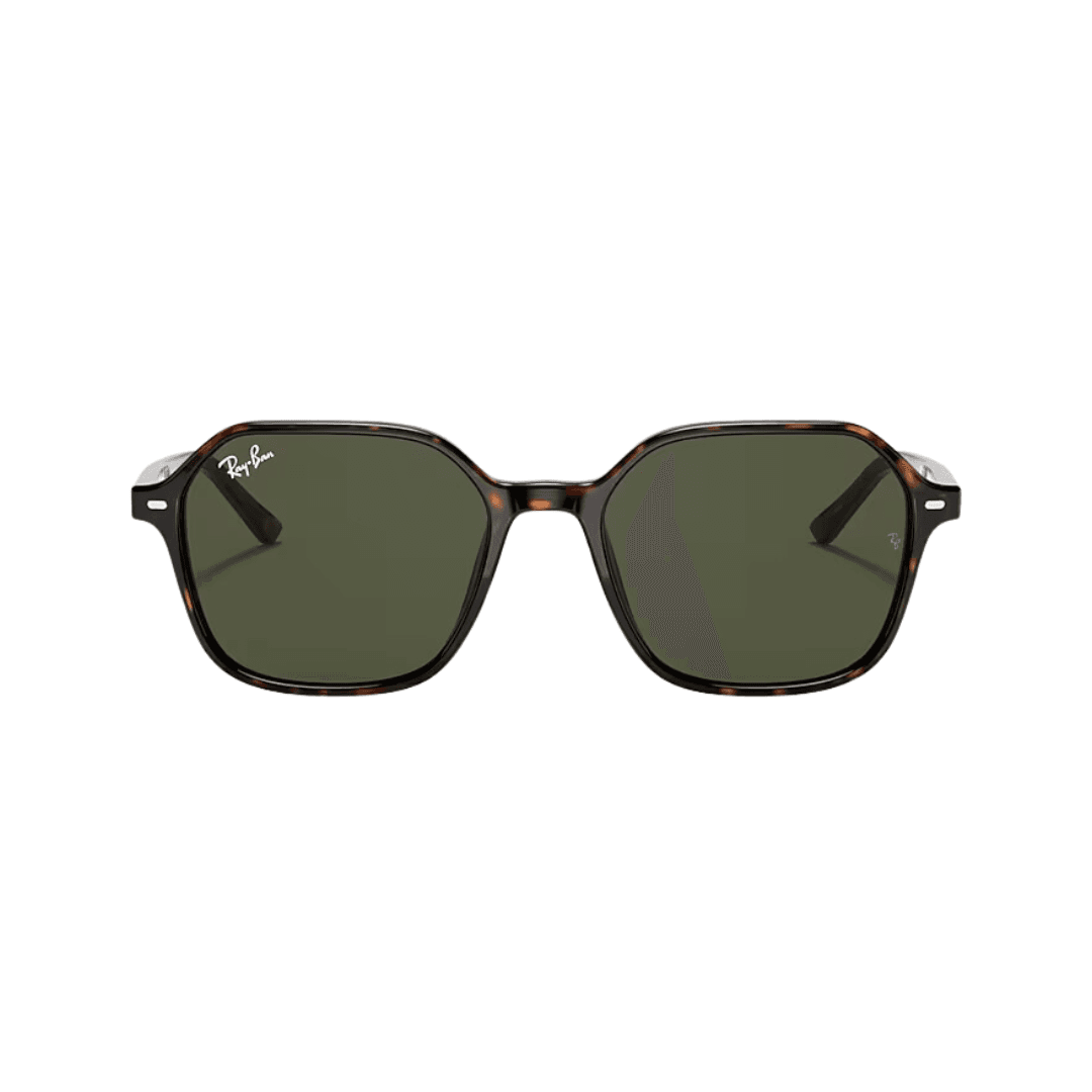 ANTEOJO DE SOL RAY BAN MODELO John 0RB2194 COLOR TORTOISE carey CON LENTE COLOR G-15 VERDE COMPACTO