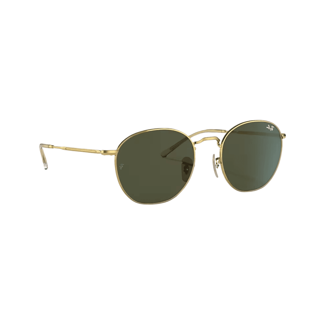 RAY BAN Rob dorado lente verde pefil RAY BAN Rob dorado