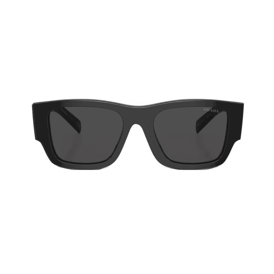 PRADA 10ZS negro lente gris frente PRADA 10ZS negro