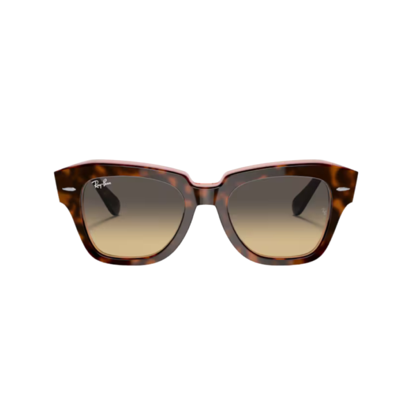 RAY BAN MODELO 2186 State Street COLOR HAVANA TERMINACION BRILLO LENTE SEPIA MARRON DEGRADE