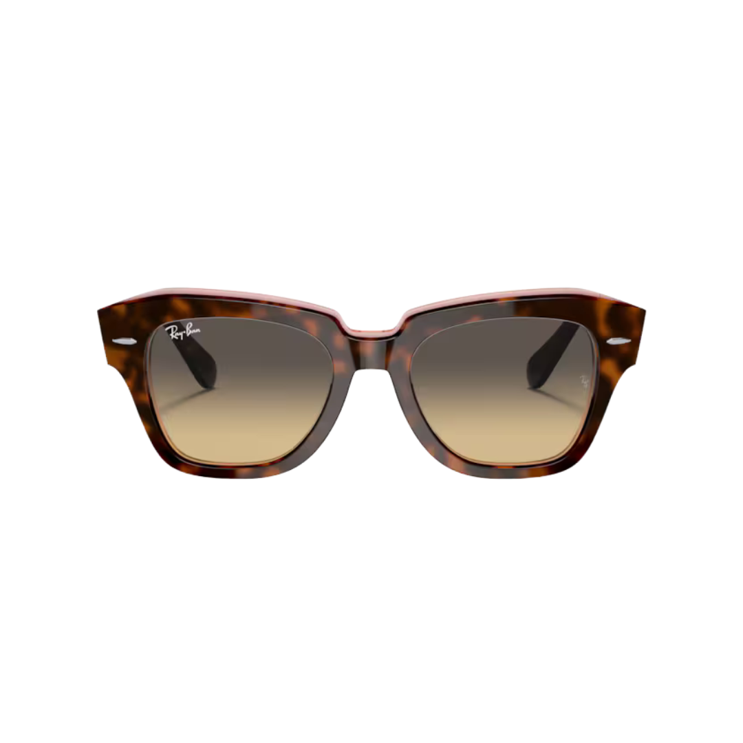 RAY BAN 2186 CAREY LENTE SEPIA DEGRADE FRENTE RAY BAN MODELO 2186 State Street COLOR HAVANA TERMINACION BRILLO LENTE SEPIA MARRON DEGRADE