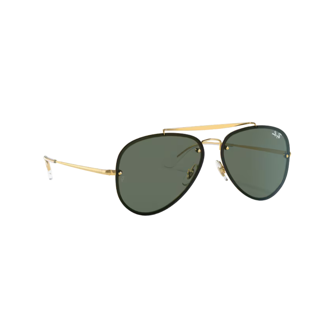 RAY BAN Blaze Aviator dorado lente gris perfil RAY BAN Blaze Aviator dorado - negro