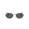 ANTEOJO DE SOL RAY BAN MODELO 0RB3547 Oval ARMAZON COLOR NEGRO CON LENTES COLOR GRIS OSCURO