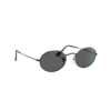 ANTEOJO DE SOL RAY BAN MODELO 0RB3547 Oval ARMAZON COLOR NEGRO CON LENTES COLOR GRIS OSCURO