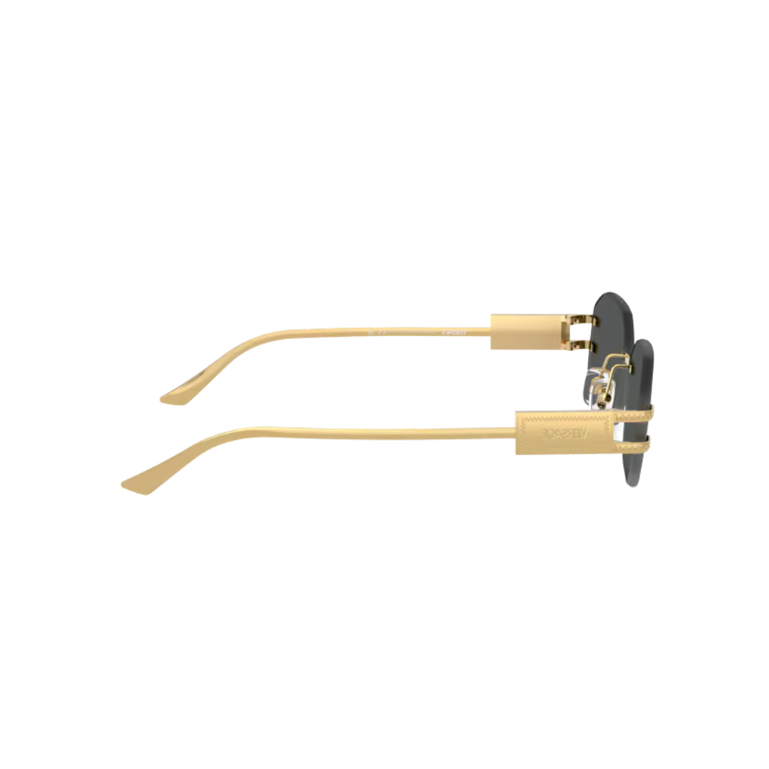 VERSACE 2274 dorado lente gris perfil VERSACE 2274 dorado