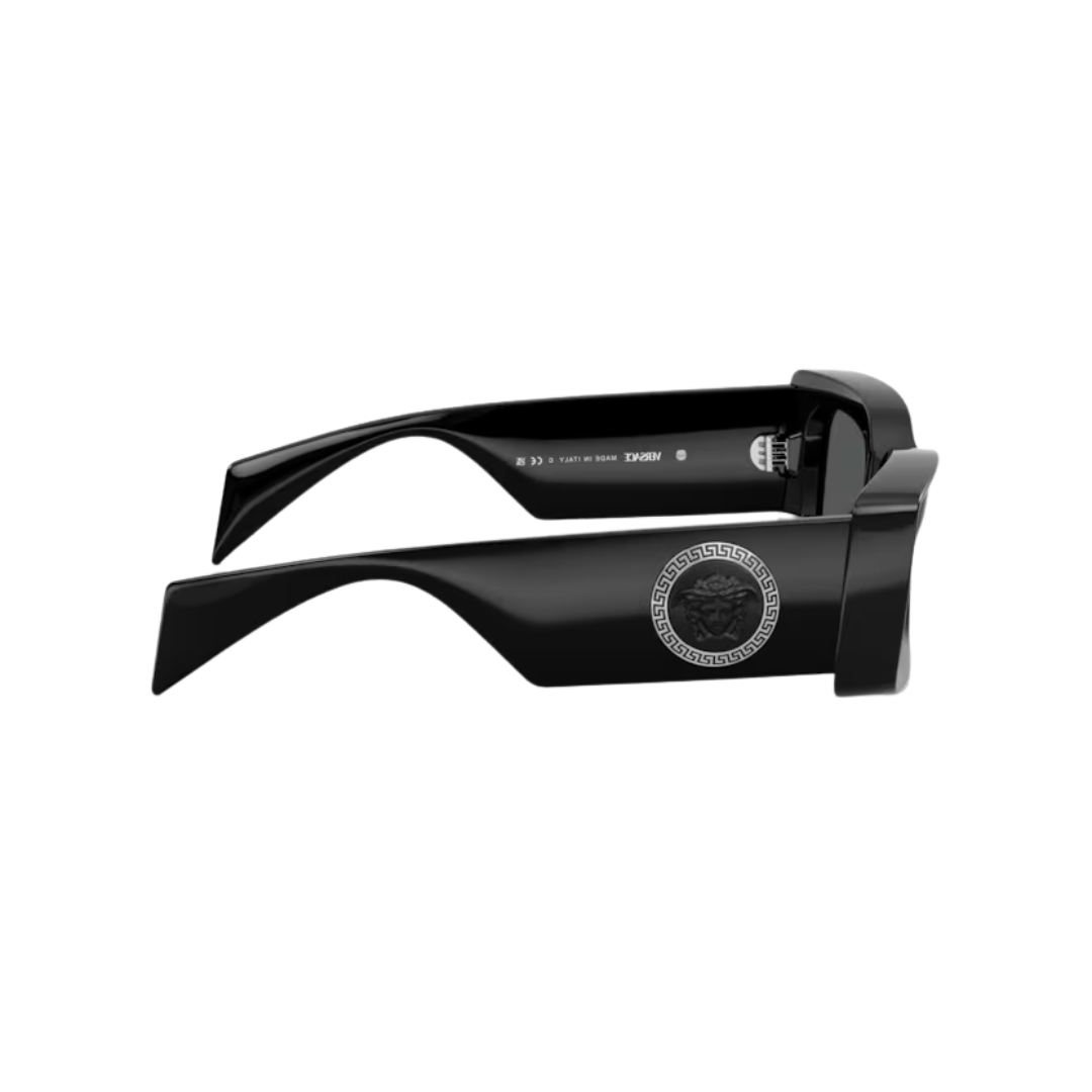 VERSACE 4474U negro lente gris perfil VERSACE 4474U negro