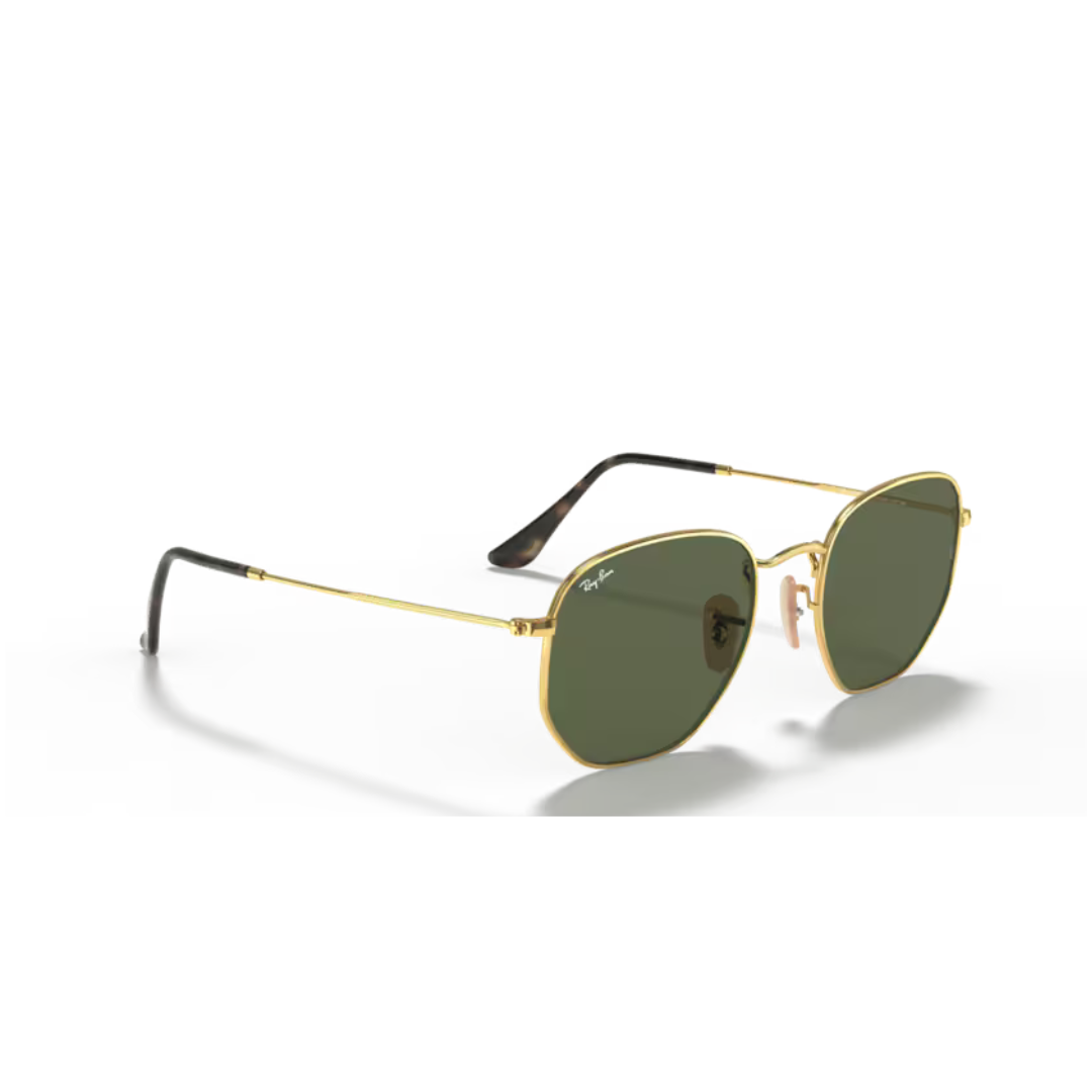 RAY BAN HEXAGONAL dorado lente g15 perfil RAY BAN HEXAGONAL dorado g15