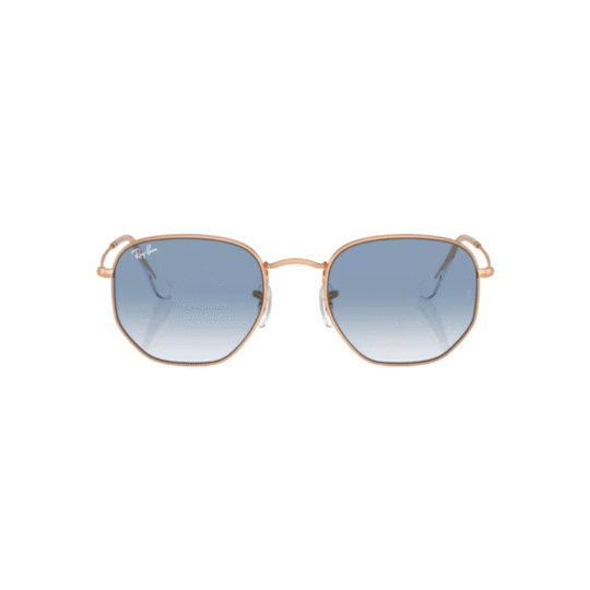 ANTEOJO DE SOL RAY-BAN MODELO 0RB3548 ARMAZON COLOR ROSAGOLD CON LENTES COLOR AZUL CLARO DEGRADÉ