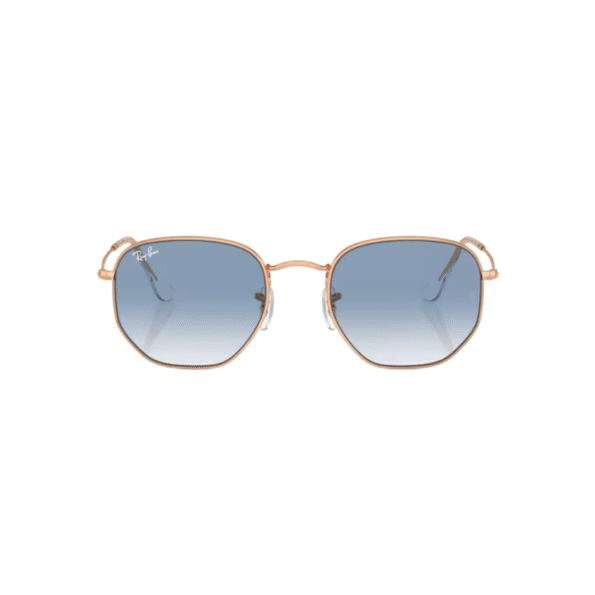 ANTEOJO DE SOL RAY-BAN MODELO 0RB3548 ARMAZON COLOR ROSAGOLD CON LENTES COLOR AZUL CLARO DEGRADÉ