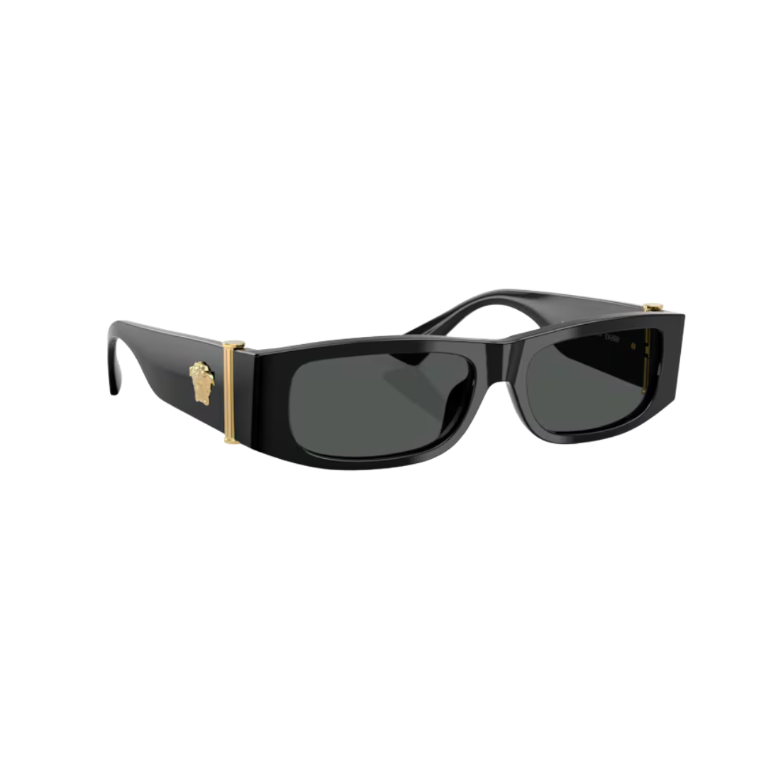 VERSACE 4476U negro lente gris tres cuartos perfil VERSACE 4476U negro
