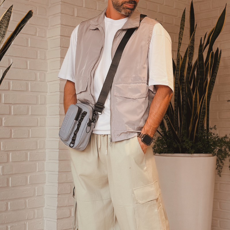 Chaleco cargo gris Chaleco cargo gris