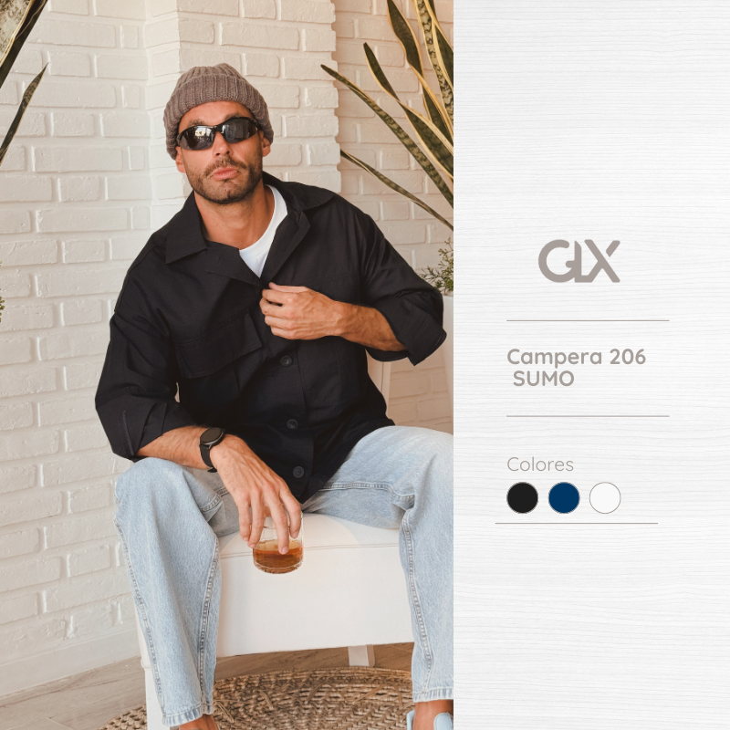 Campera camisaco negro