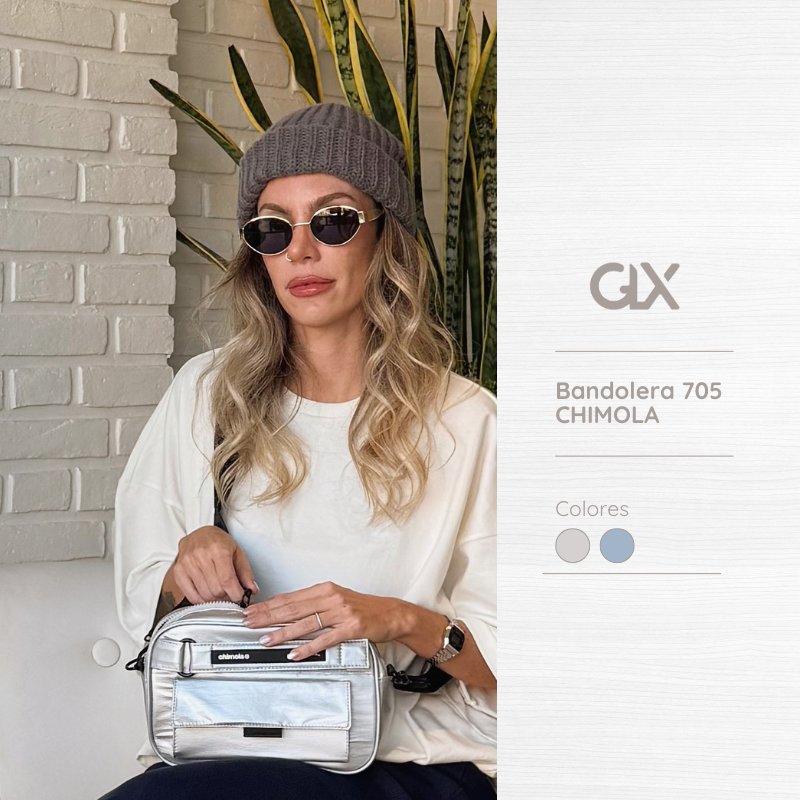 Bandolera Chimola plateado