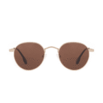 ANTEOJO DE SOL VULK NIGGA LG BROWN POL FRENTE . MODELO DE METAL CON PATILLAS DE ACERO Y TERMINALES DE ACETATO. MODELO COLOR DORADO CON LENTES COLOR SEPIA COMPACTO POLARIZADAS