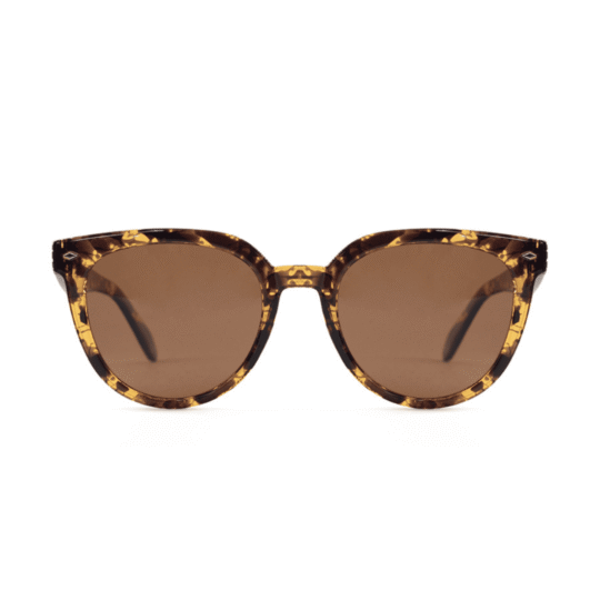 ANTEOJO DE SOL VULK PREDICT MDEMI B15 POL FRENTE. ARMAZON Y PATILLAS G-FLEX. LENTES POLARIZADAS. ARMAZON COLOR CAREY TERMINACION BRILLO CON LENTES COLOR SEPIA COMPACTO