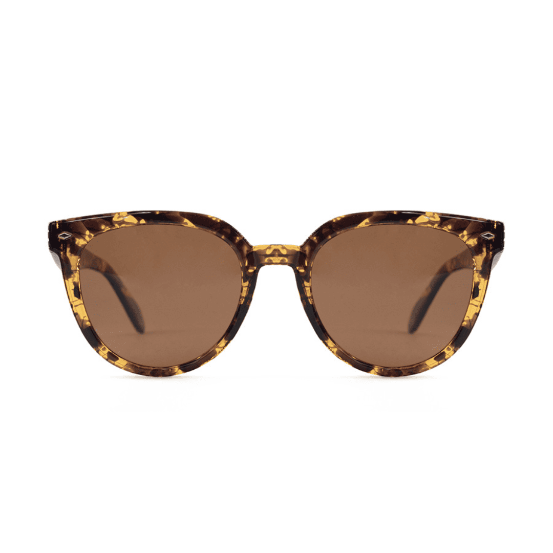 ANTEOJO DE SOL VULK PREDICT MDEMI B15 POL FRENTE. ARMAZON Y PATILLAS G-FLEX. LENTES POLARIZADAS. ARMAZON COLOR CAREY TERMINACION BRILLO CON LENTES COLOR SEPIA COMPACTO