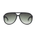 ANTEOJO DE SOL RUSTY GRESENT D OLIVE GS9 FRENTE. ARMAZON Y PATILLAS G-FLEX. CON LENTES 100% UVA Y UVB. MODELO DE COLOR NEGRO MATE CON LENTES VERDE DEGRADÉ