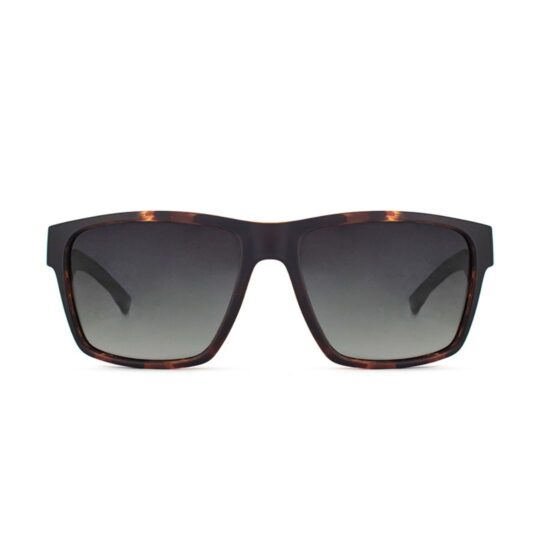 ANTEOJO DE SOL RUSTY VALLEY MDEMI 03 POL. FRENTE. ARMAZON Y PATILLAS G-FLEX. CON LENTES 100% UVA Y UVB POLARIZADAS. MODELO DE COLOR CAREY TERMINACION MATE CON LENTES COLOR GRIS DEGRADÉ