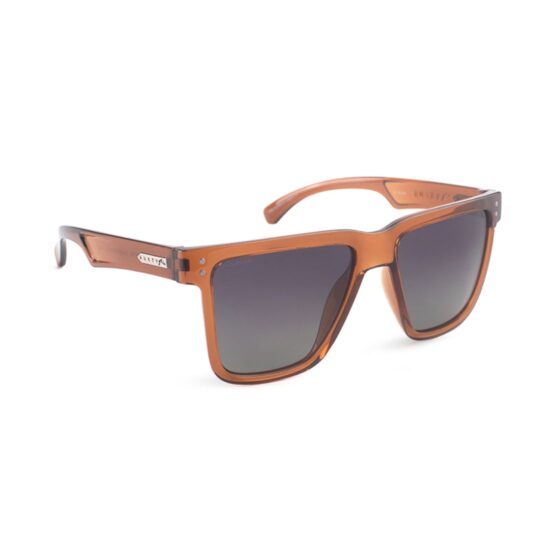 ANTEOJO DE SOL RUSTY KIKING DARK BROWN DRT04 POL. ARMAZON Y PATILLAS G-FLEX CON LENTES POLARIZADAS. MODELO DE COLOR MARRON TRANSLUCIDO CON LENTES COLOR VERDE OSCURO DEGRADÉ