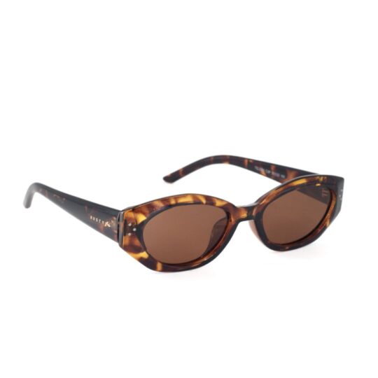 ANTEOJO DE SOL RUSTY TELDEN C3P. ARMAZON Y PATILLAS DE GRILAMID CON LENTES POLARIZADAS. MODELO DE COLOR CAREY TERMINACION BRILLO CON LENTES COLOR SEPIA COMPACTO