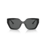 ANTEOJO DE SOL ARMANI EXCHANGE 0AX4125SU 815887 FRENTE. MATERIA DE NYLON COLOR NEGRO BRILLO CON LENTES COLOR GRIS COMPACTO