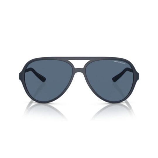 ARMANI EXCHANGE 4133s 818180 FRENTE. MODELO DE MATERIAL NYLON COLOR AZUL MATE CON LENTES COLOR AZUL OSCURO