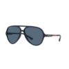 ARMANI EXCHANGE 4133s 818180 FRENTE. MODELO DE MATERIAL NYLON COLOR AZUL MATE CON LENTES COLOR AZUL OSCURO