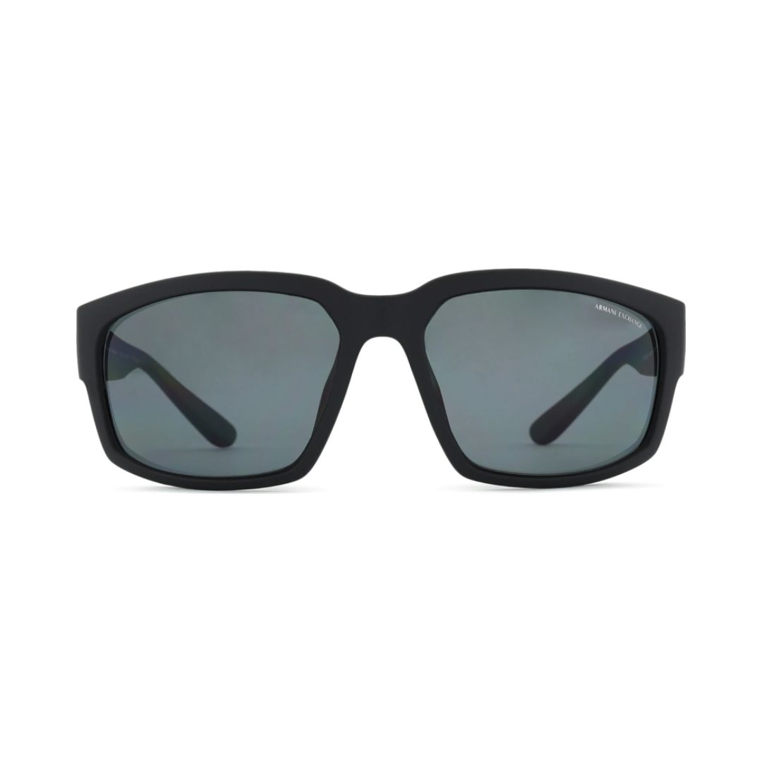 ARMANI EXCHANGE 4142SU 807887 FRENTE ARMANI EXCHANGE 4142SU 807887 FRENTE. MODELO DE NYLON COLOR NEGRO MATE CON LENTES COLOR GRIS COMPACTO. LENTES POLARIZADAS
