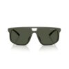 ARMANI EXCHANGE 4161SU 83899A FRENTE. MODELO DE NYLON COLOR VERDE MATE DEGRADE CON LENTES COLOR VERDE OSCURO POLARIZADO