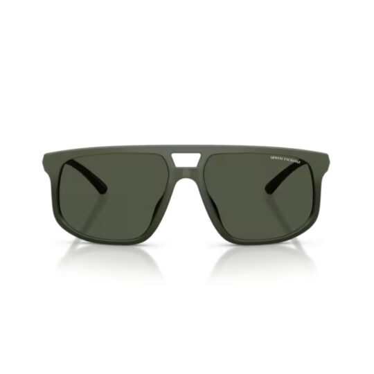 ARMANI EXCHANGE 4161SU 83899A FRENTE. MODELO DE NYLON COLOR VERDE MATE DEGRADE CON LENTES COLOR VERDE OSCURO POLARIZADO