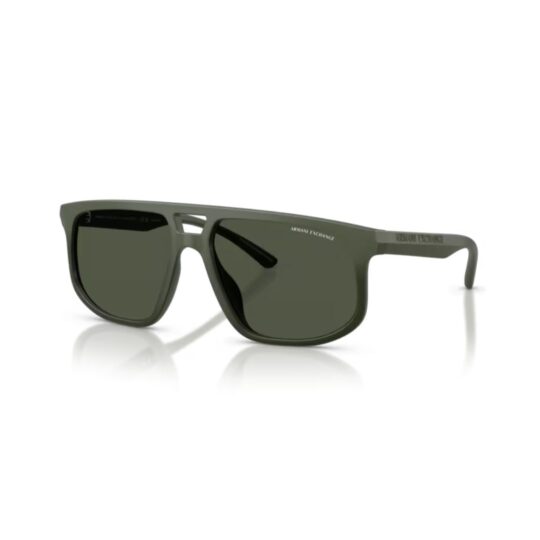 ARMANI EXCHANGE 4161SU 83899A FRENTE. MODELO DE NYLON COLOR VERDE MATE DEGRADE CON LENTES COLOR VERDE OSCURO POLARIZADO