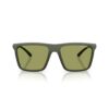 ARMANI EXCHANGE 4162SU 83892A FRENTE. MODELO DE NYLON COLOR VERDE MATE A MAS OSCURO CON LENTES COLOR VERDE OSCURO