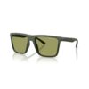 ARMANI EXCHANGE 4162SU 83892A FRENTE. MODELO DE NYLON COLOR VERDE MATE A MAS OSCURO CON LENTES COLOR VERDE OSCURO