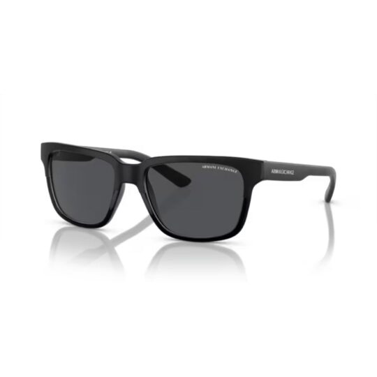 ARMANI EXCHANGE AX4026S 812287 FRENTE. MODELO DE NYLON. COLOR NEGRO MATE CON LENTES COLOR GRIS COMPACTO