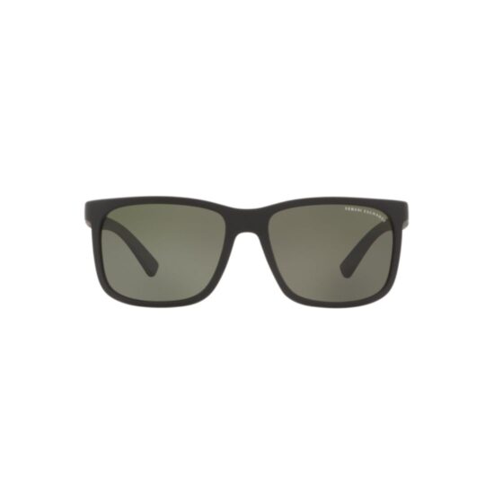 ARMANI EXCHANGE AX4041SL 80789A FRENTE. MODELO DE NYLON COLOR NEGRO MATE CON LENTES VERDE G15
