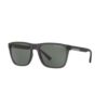 ARMANI EXCHANGE AX4080SL 830571 FRENTE. MODELO DE NYLON COLOR GRIS MATE CON LENTES COLOR G 15 VERDE COMPACTO